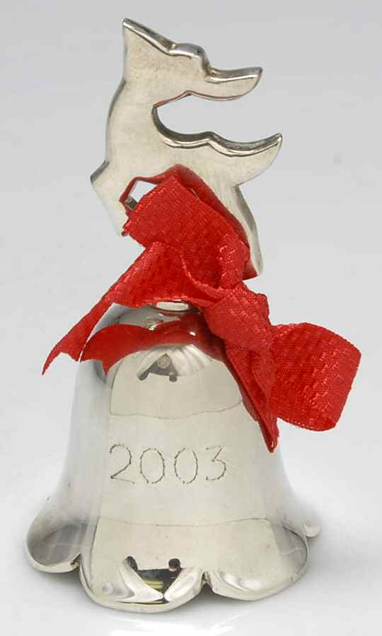 Annual Silverplate Bell Reindeer - No Box by International Silver-1