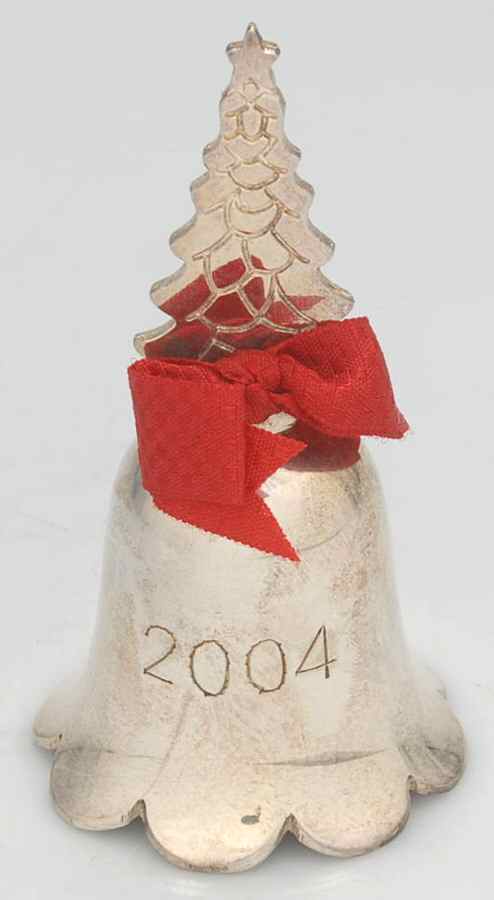 Annual Silverplate Bell Christmas Tree-Flat Tree - No Box by International Silver-1