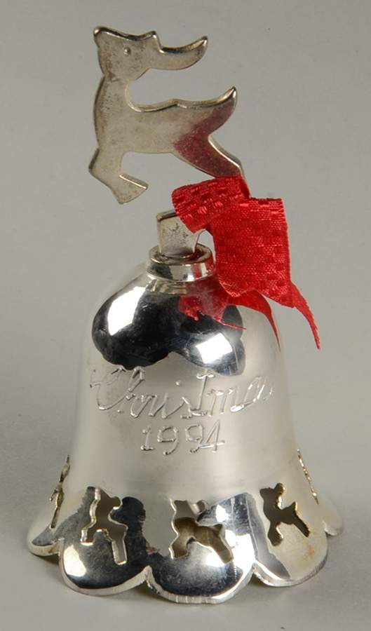 Annual Silverplate Bell Reindeer - No Box by International Silver-1