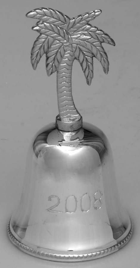 Annual Silverplate Bell Palm Tree - Boxed by International Silver-1