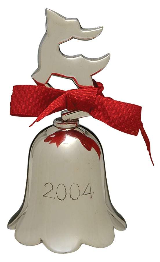 Annual Silverplate Bell Reindeer - Boxed by International Silver-1