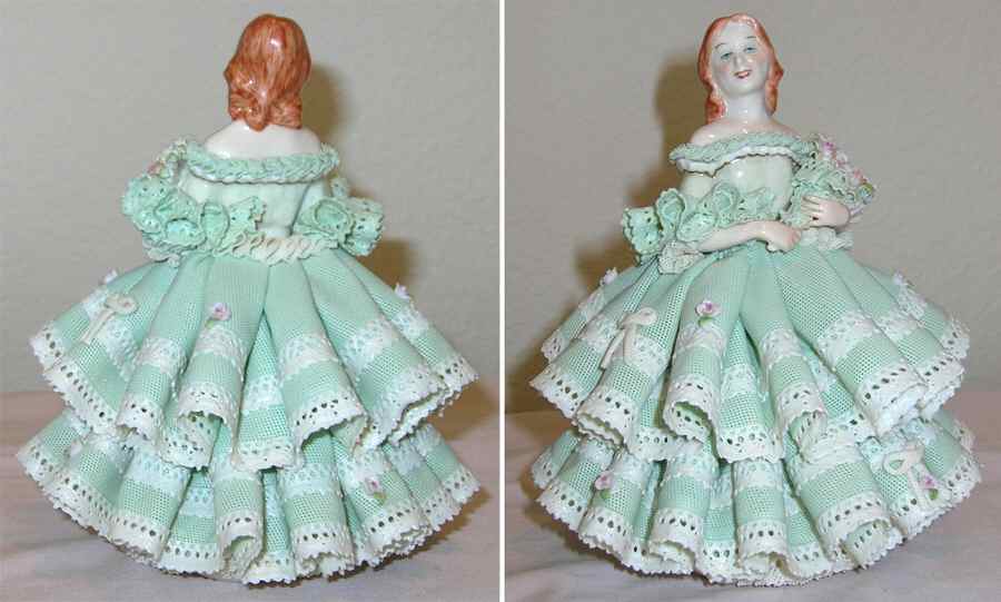 Irish Dresden Emerald Collection The Limerick Lady - Boxed by Muller & Co-1