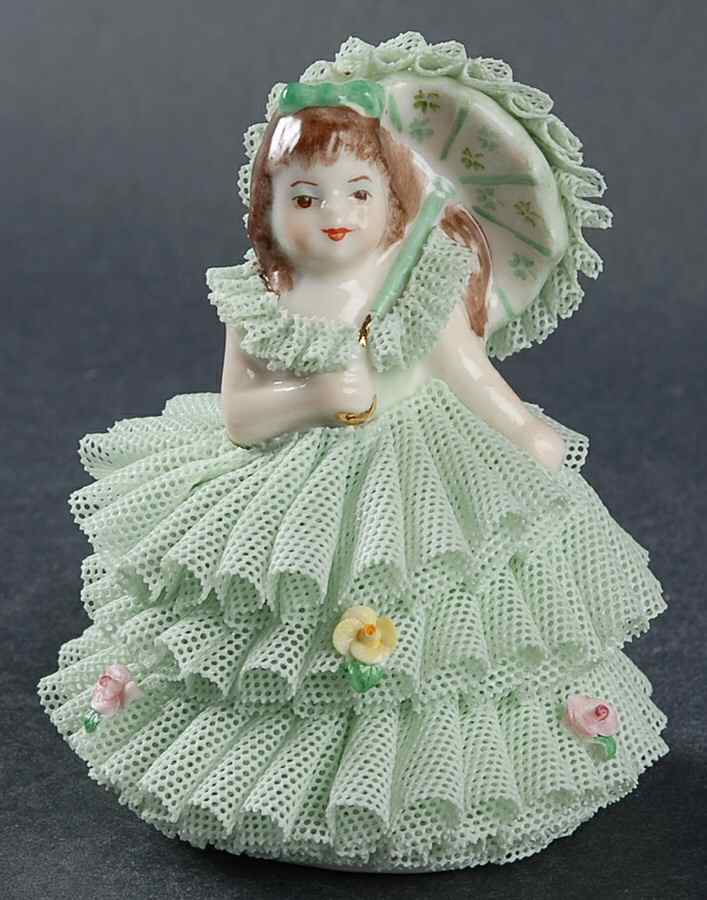 Irish Dresden Lace Figurines Karla - Boxed by Muller & Co-1