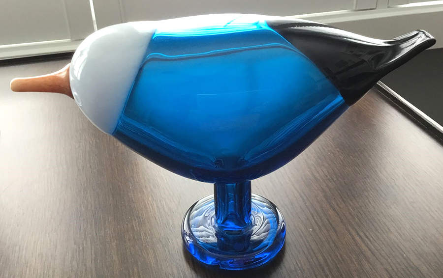 Oiva Toikka Birds Blue Magpie - No Box by Iittala-1