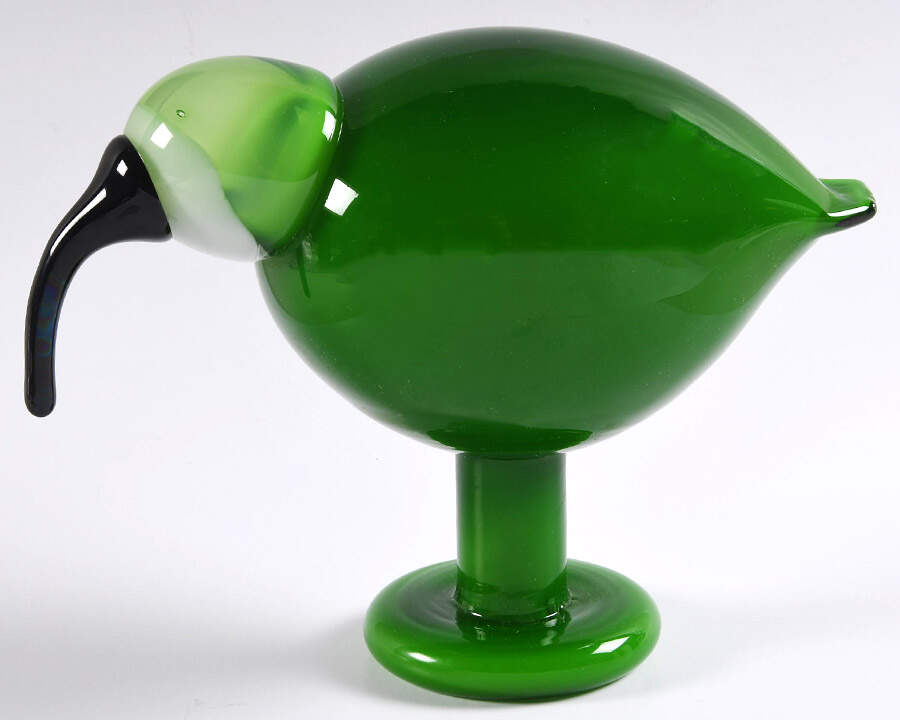 Oiva Toikka Birds Ibis - Green - Boxed by Iittala-1