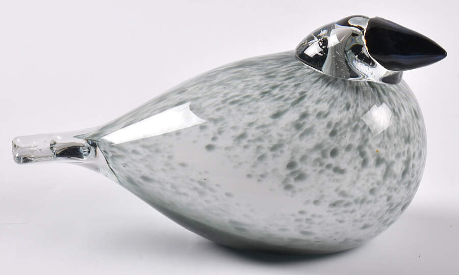 Oiva Toikka Birds Siberian Jay Grey - Boxed by Iittala-1