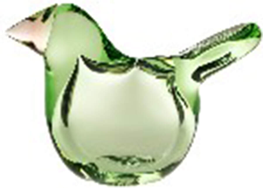 Oiva Toikka Birds Applegreen/Salmon Pink Flycatcher - Boxed by Iittala-1