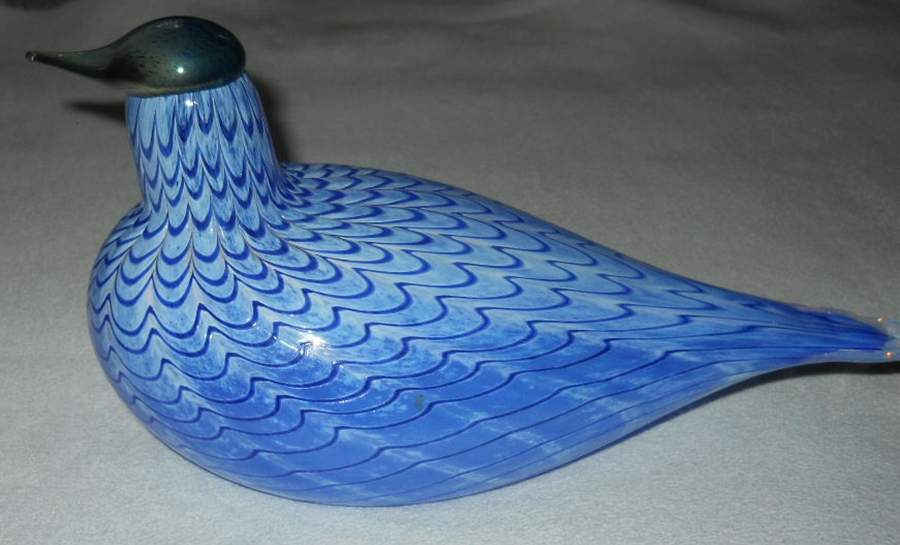 Oiva Toikka Birds Lintu Sininen (Blue Bird) - Boxed by Iittala-1