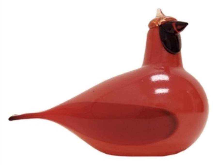 Oiva Toikka Birds Red Cardnial - No Box by Iittala-1
