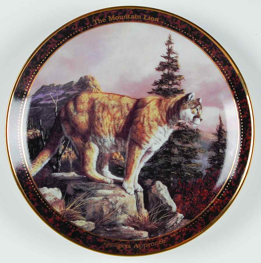 Rocky Mountain Wildlife Mountain Lion-Dangers Approach - No Box by Islandia-1