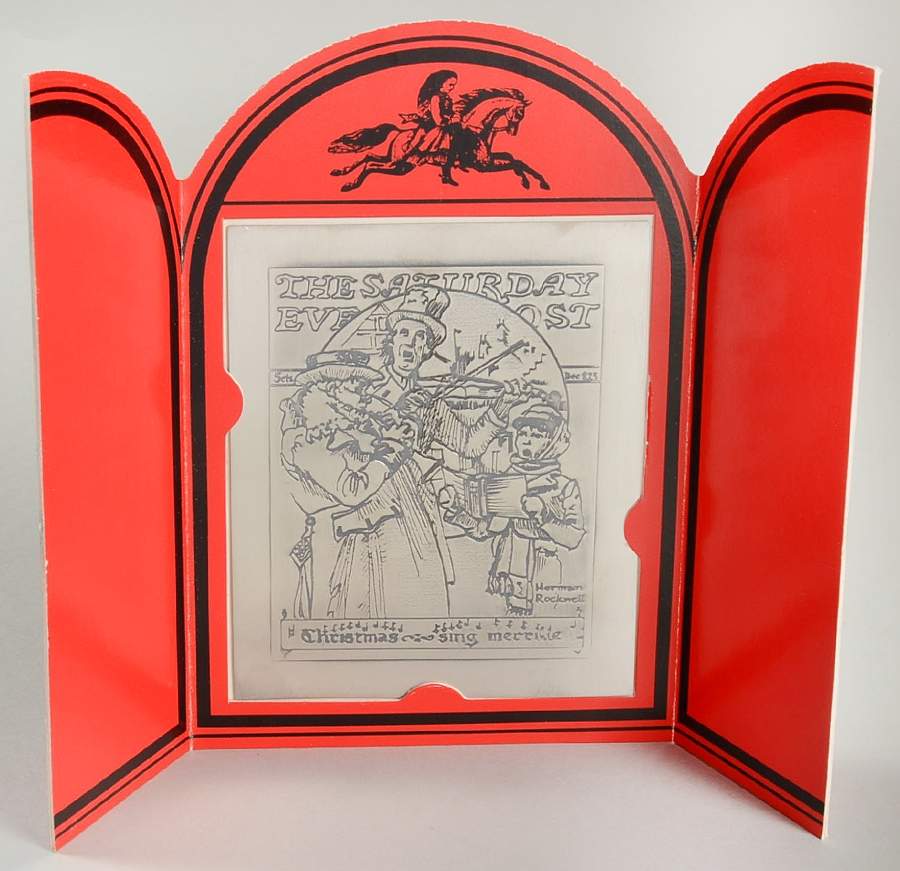 Saturday Evening Post Covers Christmas Sing Merrilie - No Box by International Silver-1