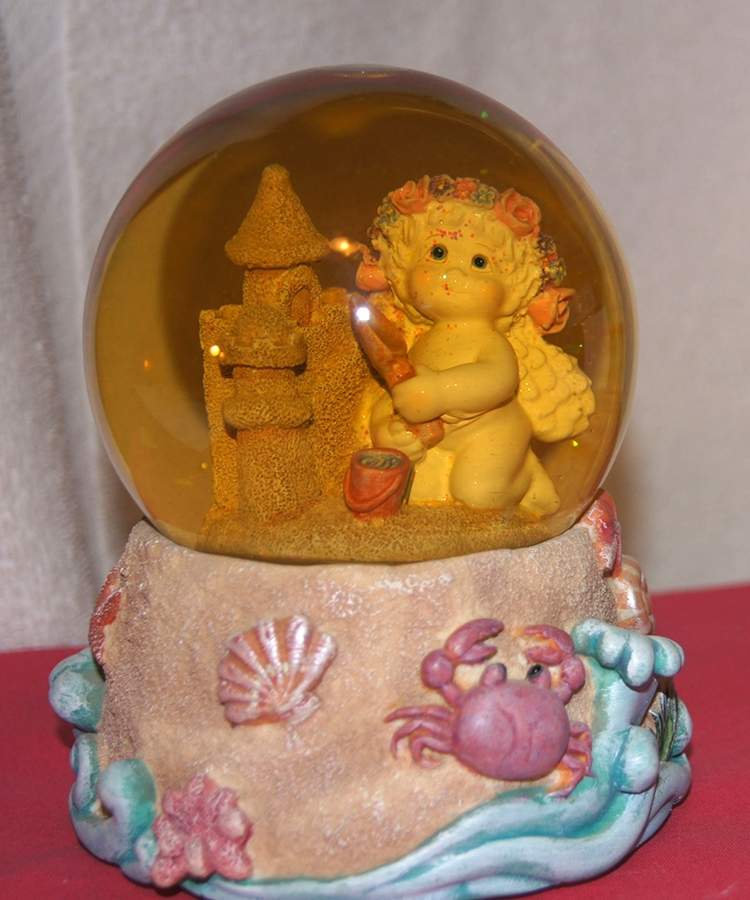 Dreamsicles Snowglobe Sand Castle-Musical - No Box by Cast Art-1