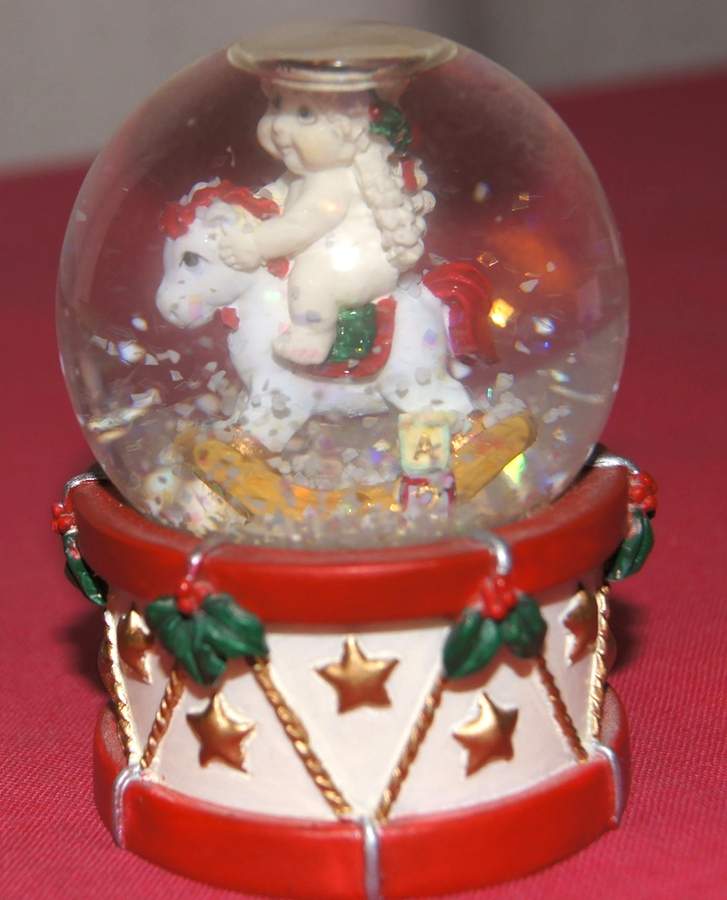 Dreamsicles Snowglobe Rocking Horse - Boxed by Cast Art-1