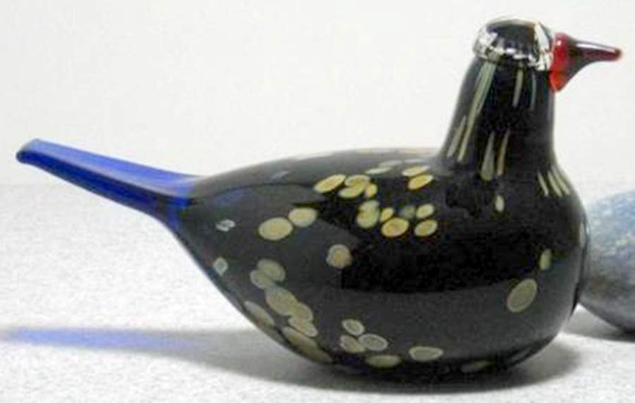 Oiva Toikka Annual Bird Blue Azure - Boxed by Iittala-1