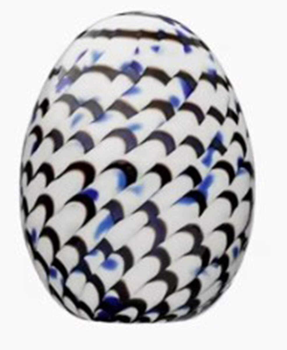 Oiva Toikka Annual Egg Blue Charadrius Egg - With Box Bx2023 by Iittala-1