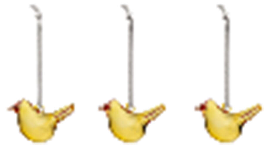 IITtala Ornaments Yellow Flycatcher-Set Of 3 - Boxed by Iittala-1