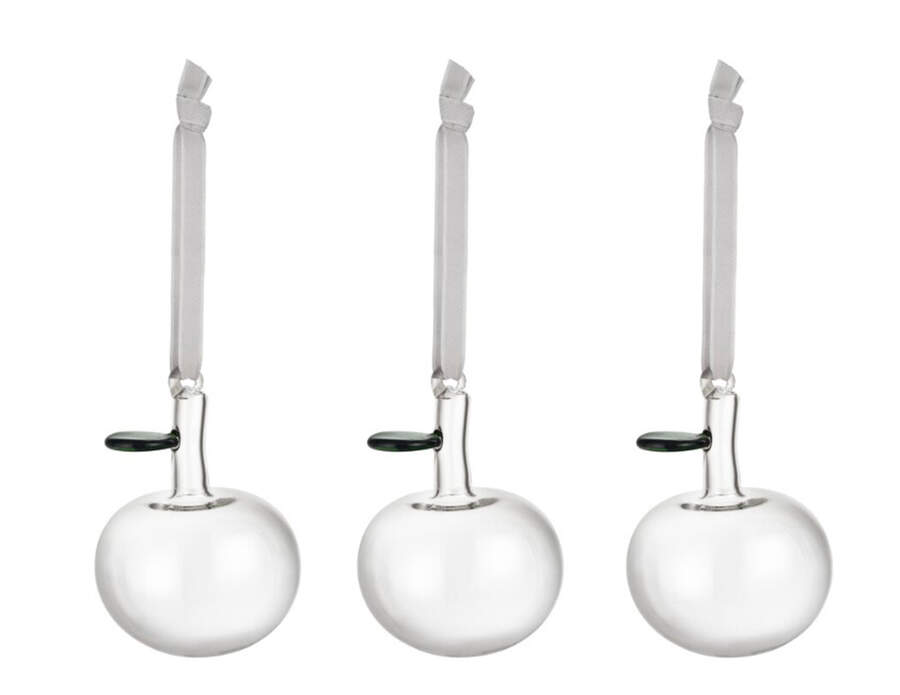 IITtala Ornaments Apple- Clear (Set Of 3) - No Box by Iittala-1