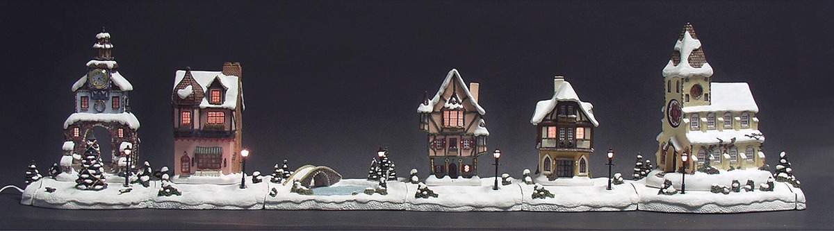 Alpine Christmas Village 8 Piece Set - Set Of 8 by John Hine Studios-1
