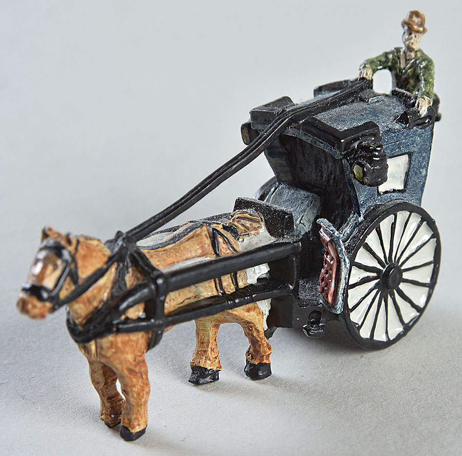 London by Gaslight Hansom Cab-Empty - No Box by John Hine Studios-1
