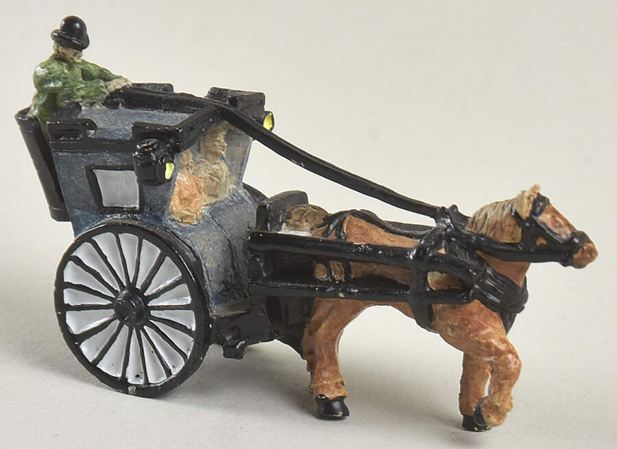 London by Gaslight Hansom Cab-Passengers - Boxed by John Hine Studios-1