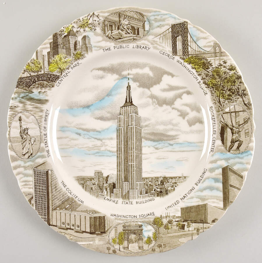 Johnson Brothers-State Plates New York-The Empire State - No Box by Johnson Brothers-1
