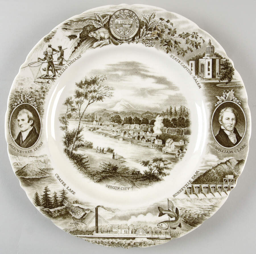 Johnson Brothers-State Plates Oregon - No Box by Johnson Brothers-1