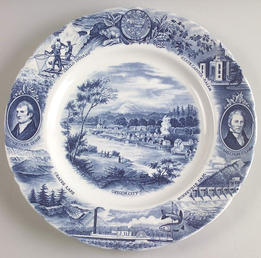 Johnson Brothers-State Plates Oregon - No Box by Johnson Brothers-1