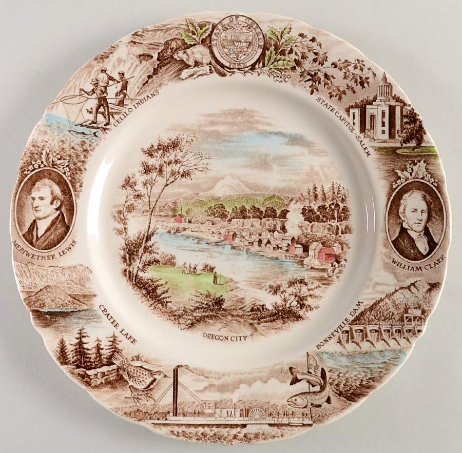 Johnson Brothers-State Plates Oregon - No Box by Johnson Brothers-1