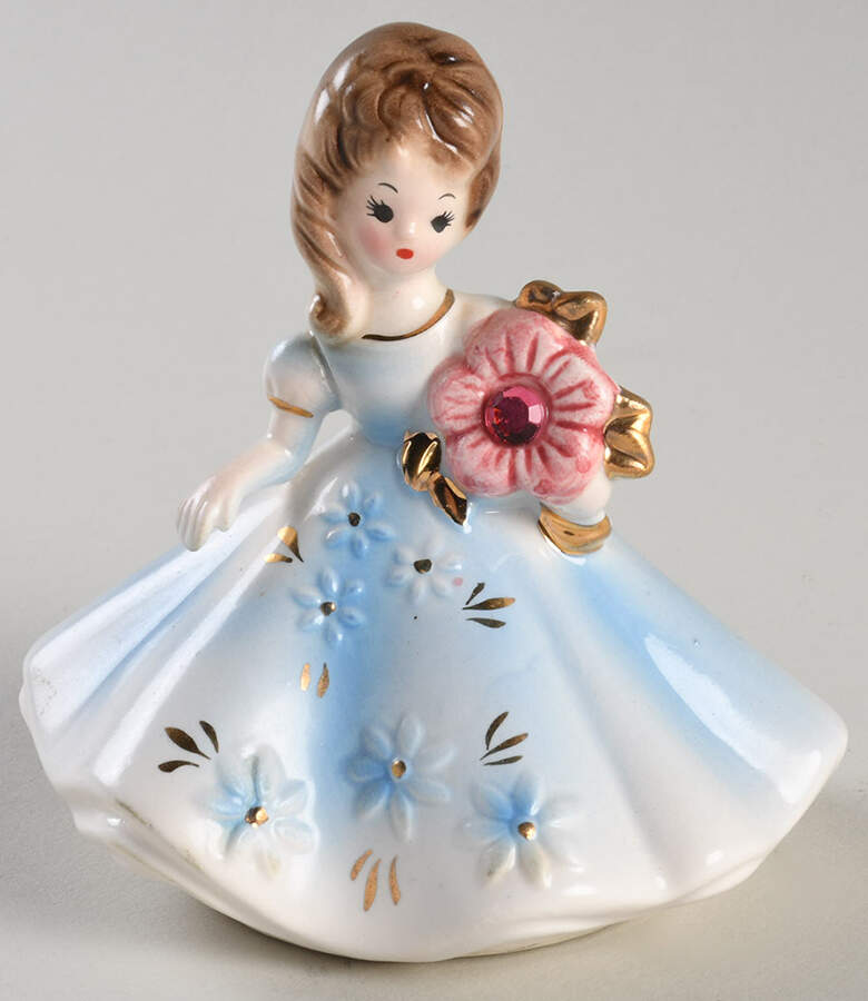 Birthstone Dolls October-Pink Tourmaline - Boxed by Josef Originals-1