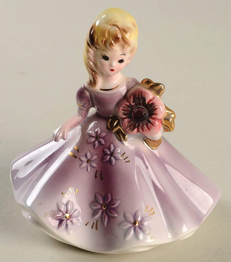 Birthstone Dolls February-Amethyst - No Box by Josef Originals-1