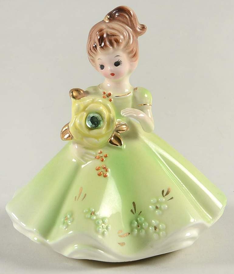 Birthstone Dolls August-Peridot - Boxed by Josef Originals-1