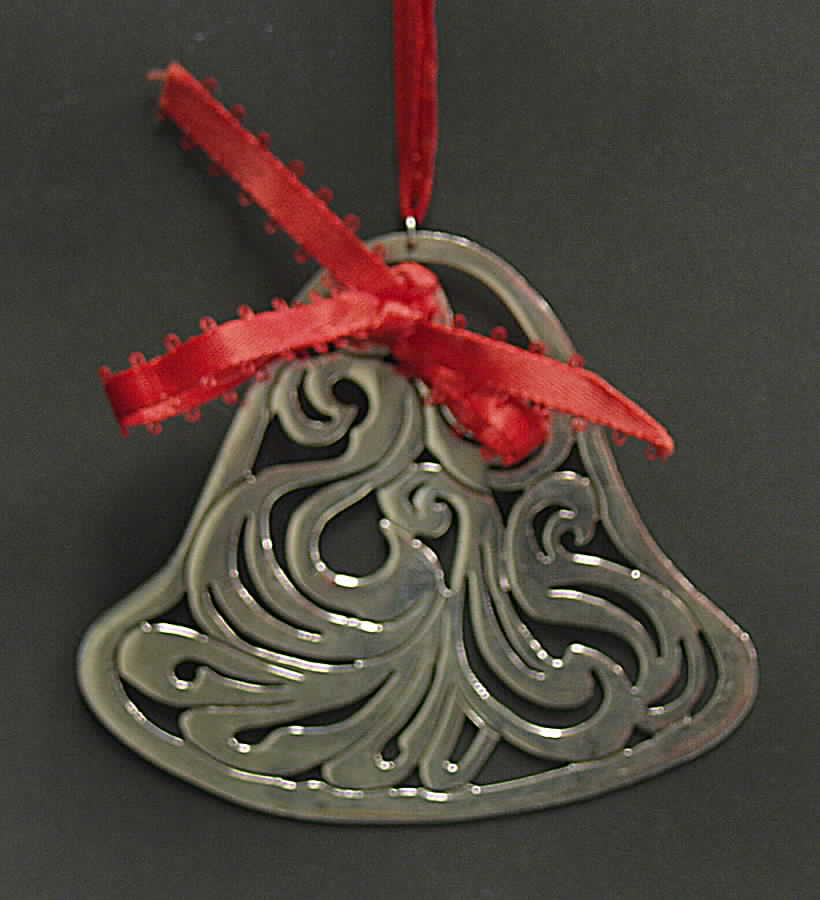 Janna Christmas Ornament Silver Bell - Boxed by Janna Collection-1