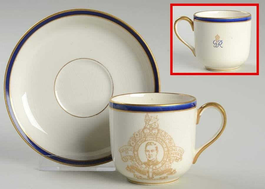Johnson Brothers Royalty Giftware George Vi Coronation Cup & Saucer - No Box by Johnson Brothers-1