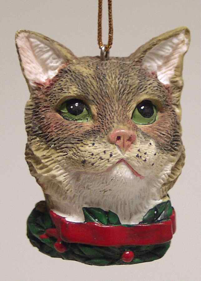 It's Raining Cats & Dogs Grey Cat-Head - No Box by Joseph Warren Miller-1