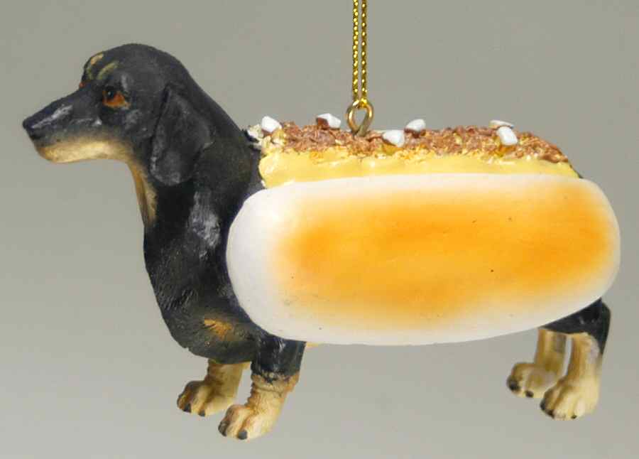 It's Raining Cats & Dogs Hot Dog-Black - No Box by Joseph Warren Miller-1