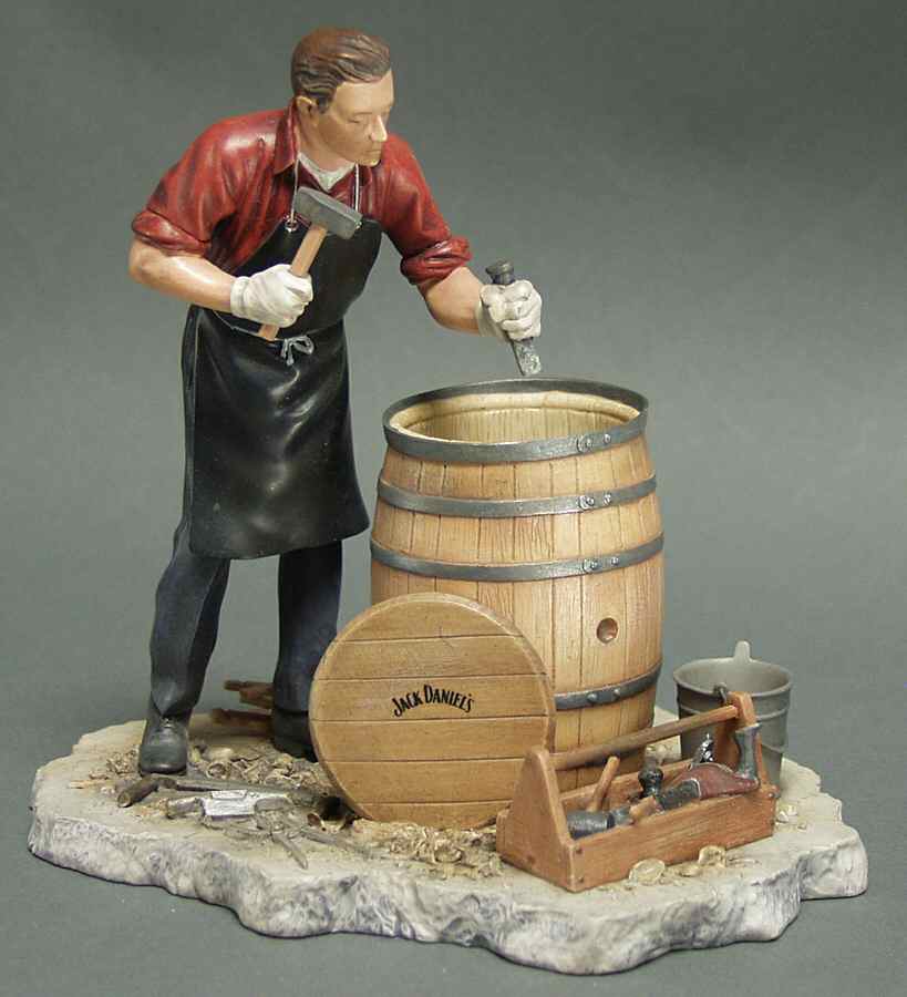 Jack Daniels Figurines; Giftware Barrel Maker - No Box by Jack Daniels-1