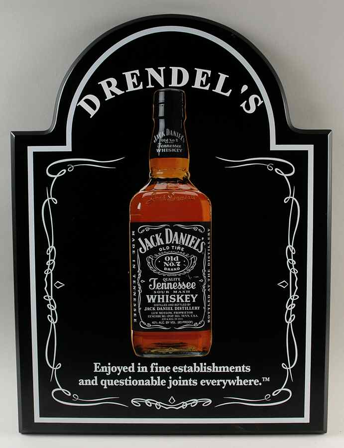 Jack Daniels Figurines; Giftware Drendel's Bar Sign - Boxed by Jack Daniels-1