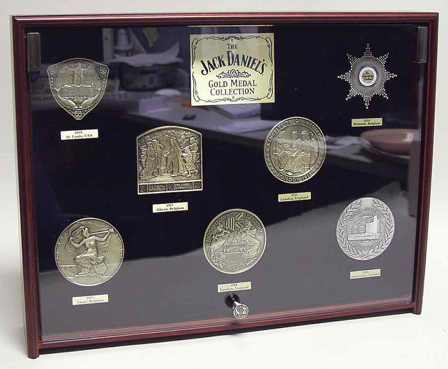 Jack Daniels Gold Medal Collection Set Of 7 Medals With Case - With Box by Jack Daniels-1