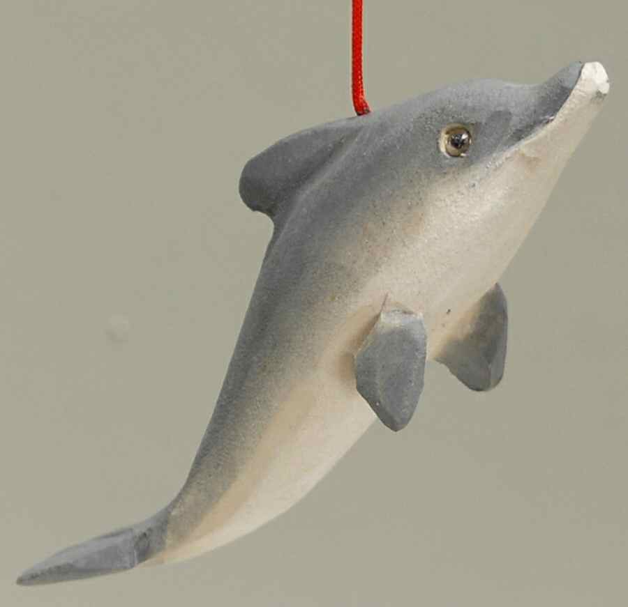 JWM Ornaments Dolphin Wood - No Box by Joseph Warren Miller-1