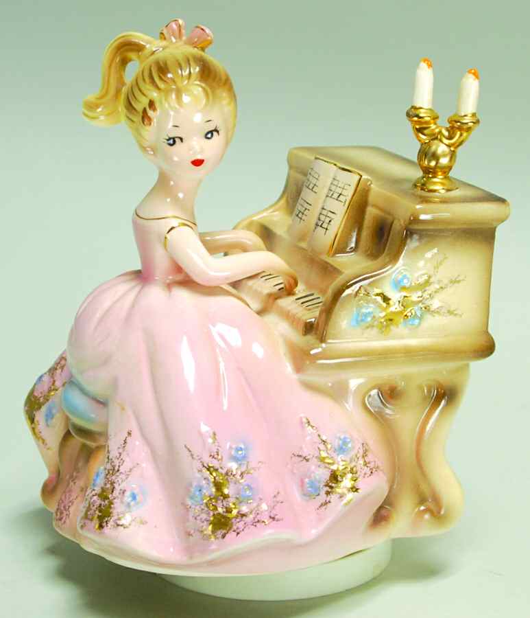 Music Box Figurines Humoresque-The Little Pianist - No Box by Josef Originals-1