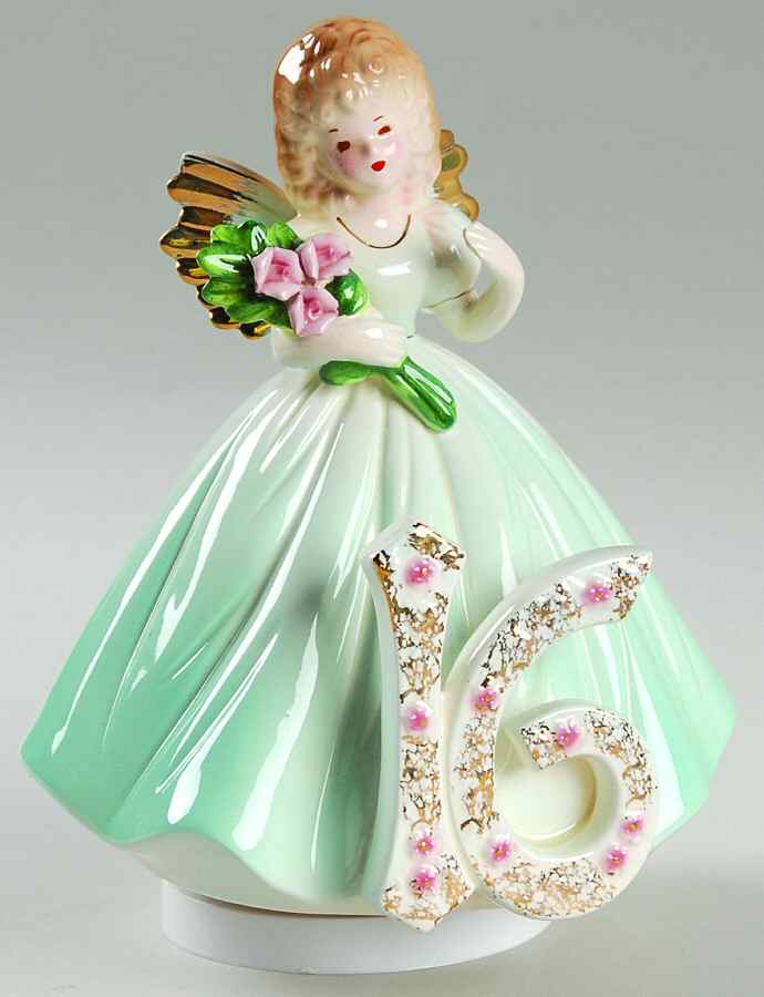 Music Box Figurines Birthday 16th Year - No Box by Josef Originals-1