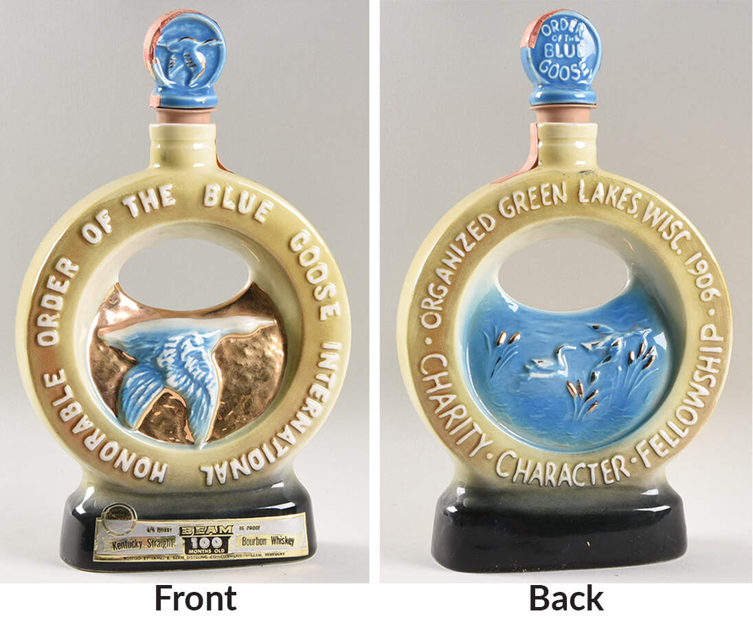 Jim Beam Decanter Order Of Blue Goose - No Box by Jim Beam-1