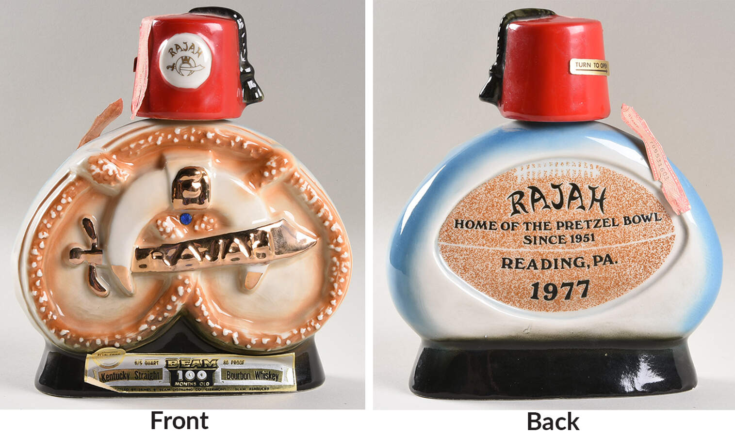 Jim Beam Decanter Rajah Pretzel - No Box by Jim Beam-1