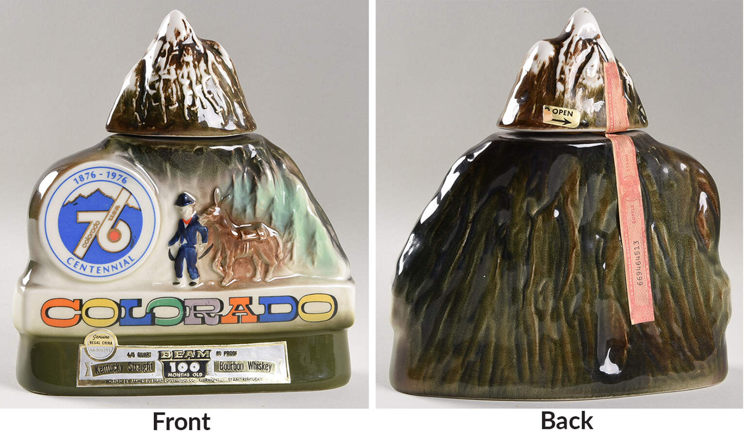 Jim Beam Decanter Colorado Centennial - No Box by Jim Beam-1