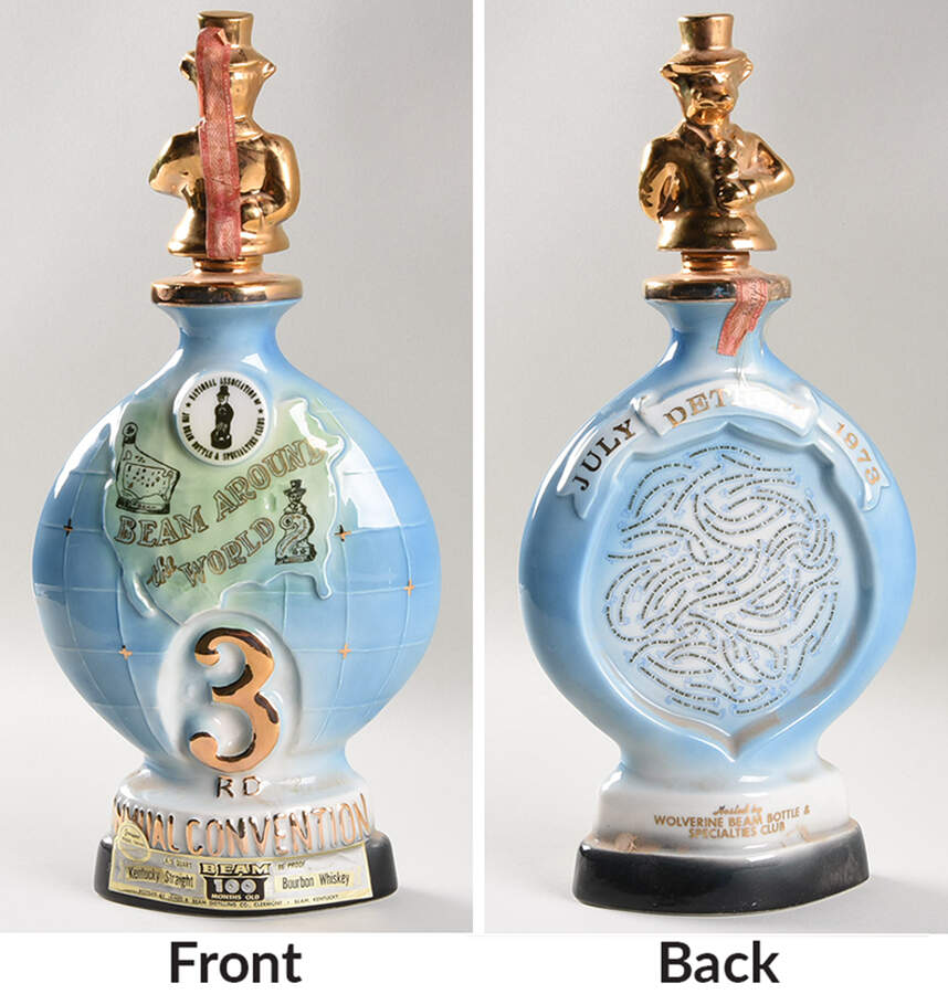 Jim Beam Decanter Detroit - Convention Series - No Box by Jim Beam-1