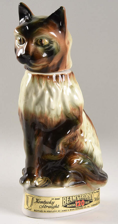 Jim Beam Decanter Burmese Cat -Trophy Series - No Box 60 by Jim Beam-1