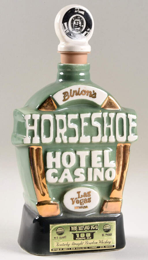 Jim Beam Decanter Binion's Horseshoe Hotel-Specialty - No Box by Jim Beam-1
