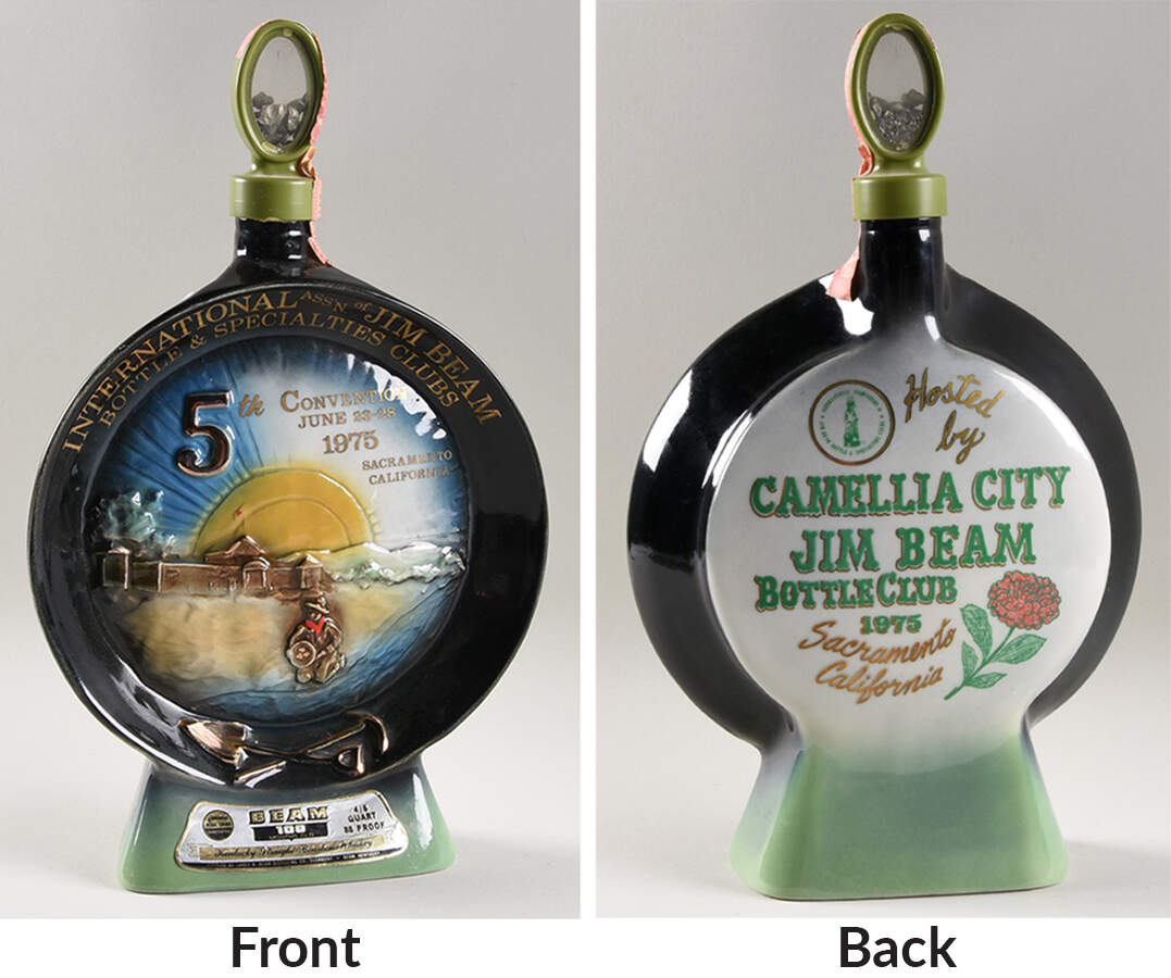 Jim Beam Decanter Sacramento Camelia City -Convention - No Box by Jim Beam-1