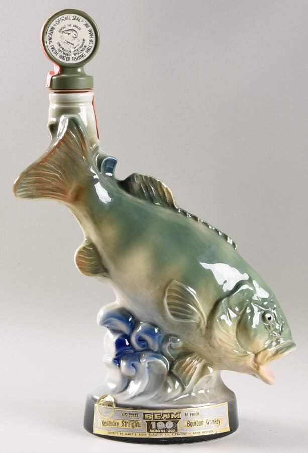 Jim Beam Decanter Largemouth Bass -Trophy Series - No Box by Jim Beam-1