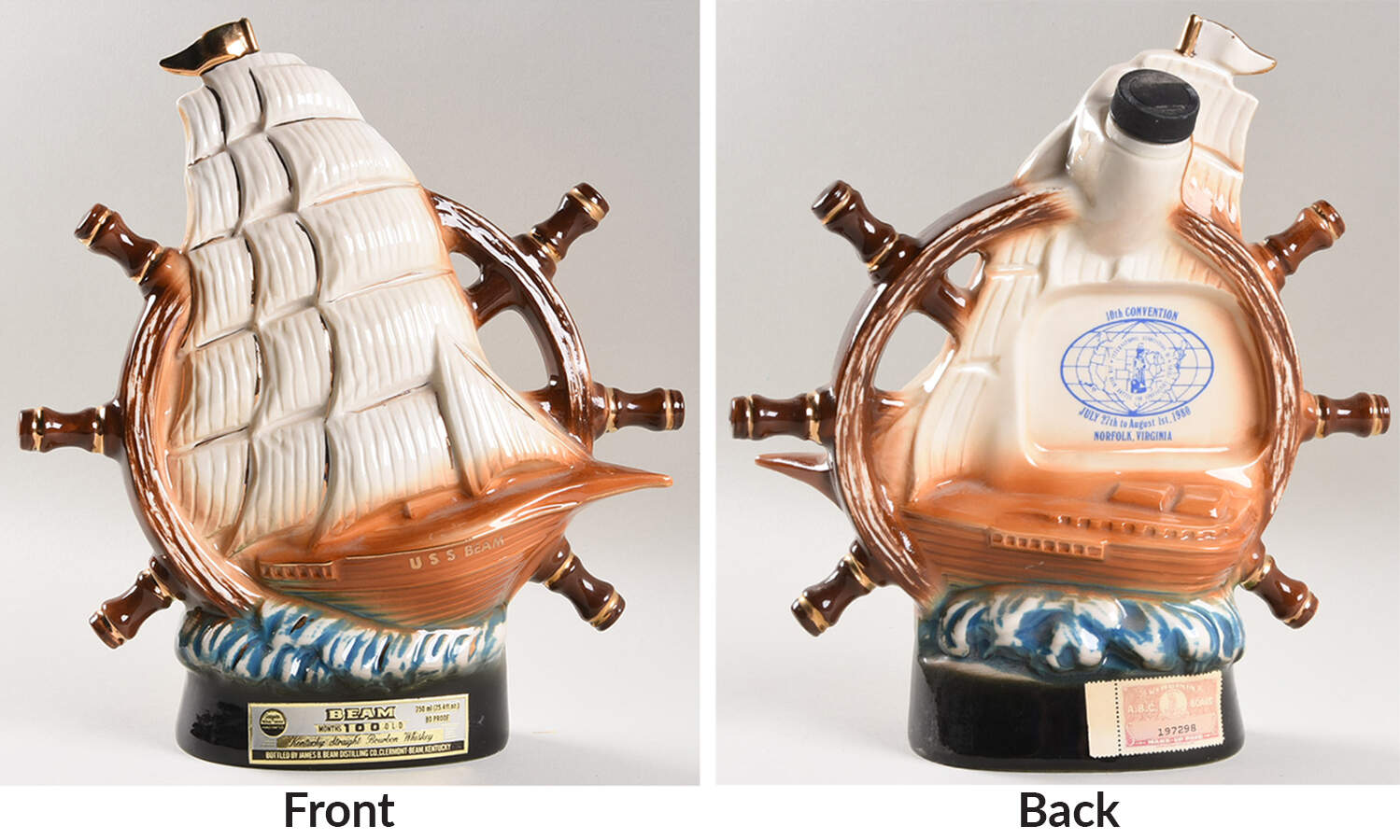 Jim Beam Decanter Sailing Ship 10th Convention - No Box by Jim Beam-1